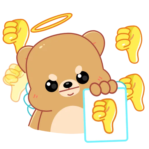 👎 Эмодзи «Cupid Bear» для Telegram