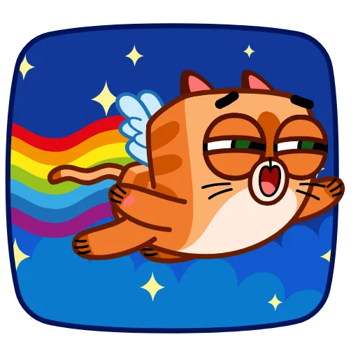 🌈 Эмодзи «Cupid Kitty» для Telegram