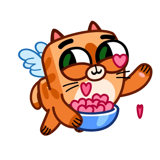 🥰 Эмодзи «Cupid Kitty» для Telegram