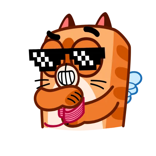 😎 Эмодзи «Cupid Kitty» для Telegram