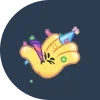 🥳 Эмодзи «Фейк реакции» для Telegram