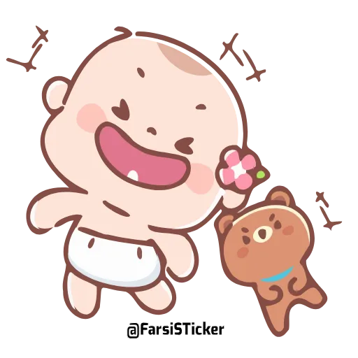 🤣 Эмодзи «Cute Baby» для Telegram