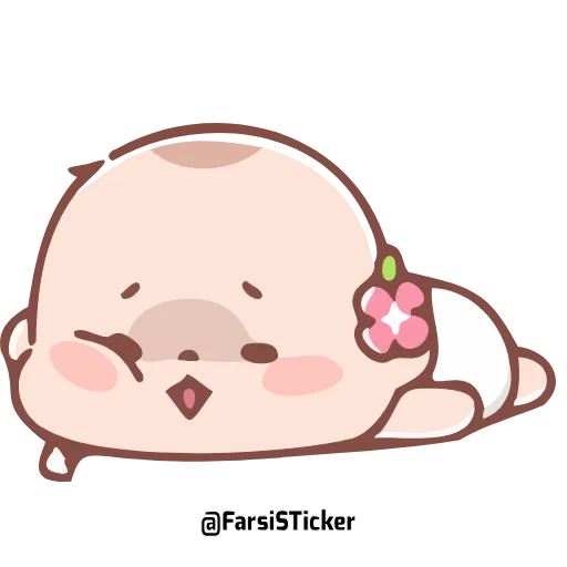 😪 Эмодзи «Cute Baby» для Telegram
