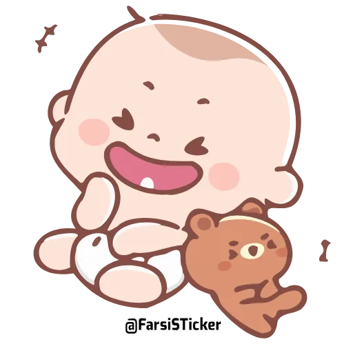 😂 Эмодзи «Cute Baby» для Telegram
