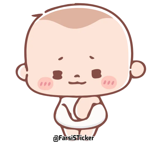 🤦‍♂️ Эмодзи «Cute Baby» для Telegram