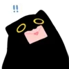 🐾 Эмодзи «૮ა Cute Black» для Telegram