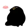 🐾 Эмодзи «૮ა Cute Black» для Telegram