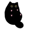 🐾 Эмодзи «૮ა Cute Black» для Telegram