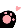🐾 Эмодзи «૮ა Cute Black» для Telegram