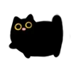 🐾 Эмодзи «૮ა Cute Black» для Telegram
