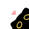 🐾 Эмодзи «૮ა Cute Black» для Telegram