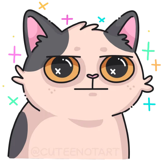 🐱 Стикер «cute cat (no text)» для Telegram