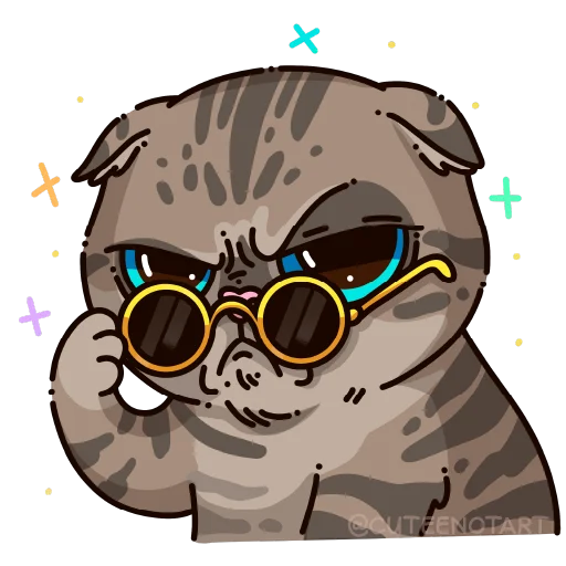 🐱 Стикер «cute cat (no text)» для Telegram