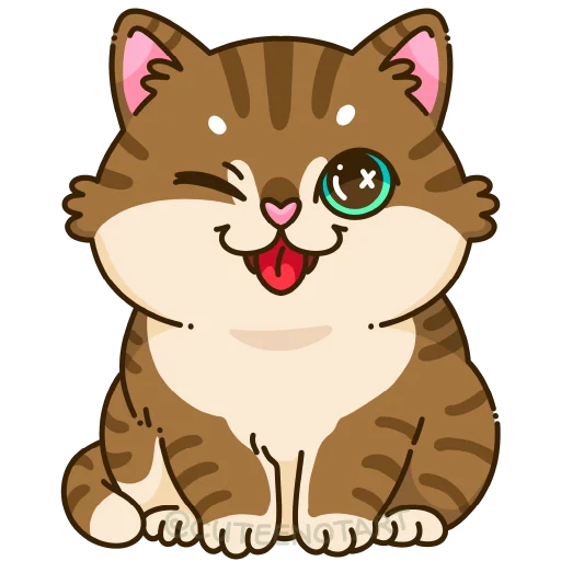 🐱 Стикер «cute cat (no text)» для Telegram