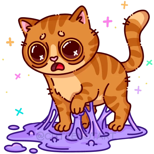 🐱 Стикер «cute cat (no text)» для Telegram