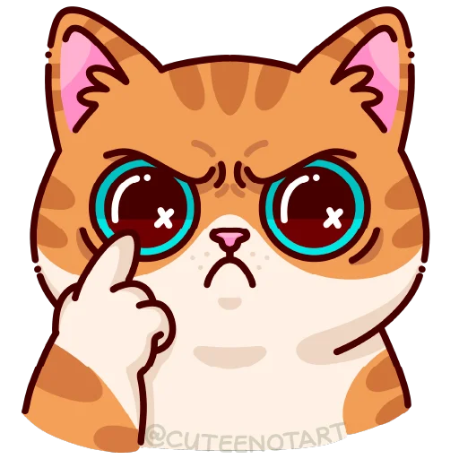 🐱 Стикер «cute cat (no text)» для Telegram