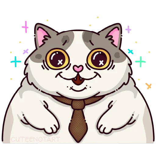 🐱 Стикер «cute cat (no text)» для Telegram