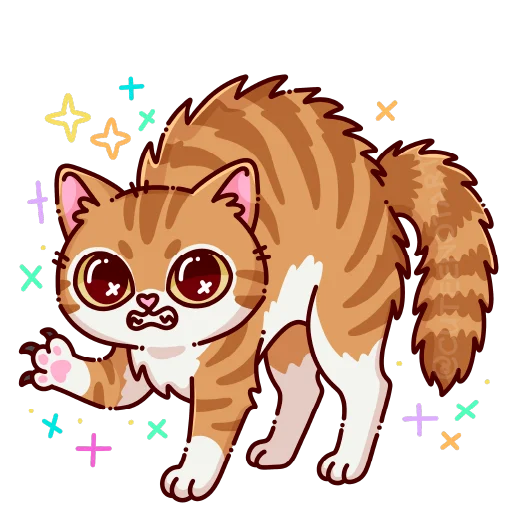 🐱 Стикер «cute cat (no text)» для Telegram