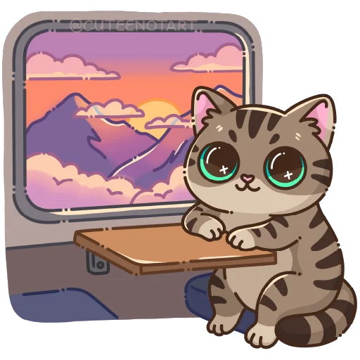 🐱 Стикер «cute cat (no text)» для Telegram