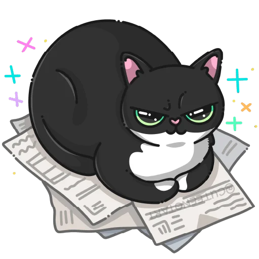 🐱 Стикер «cute cat (no text)» для Telegram