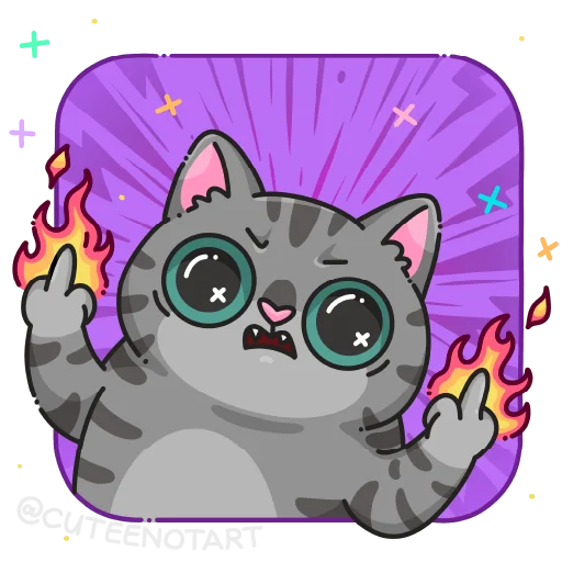 🐱 Стикер «cute cat (no text)» для Telegram