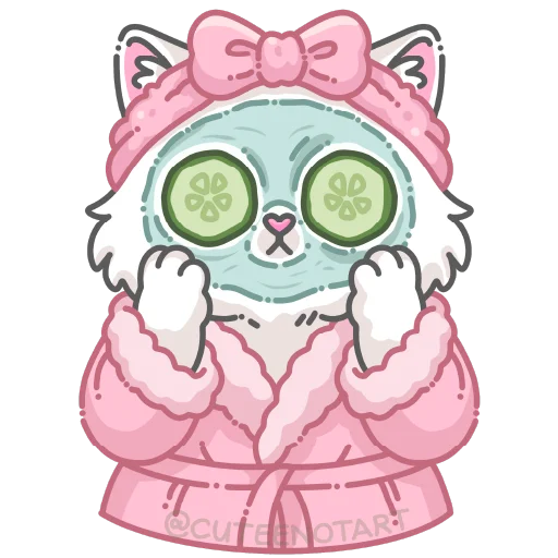🐱 Стикер «cute cat (no text)» для Telegram