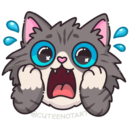 🐱 Стикер «cute cat (no text)» для Telegram