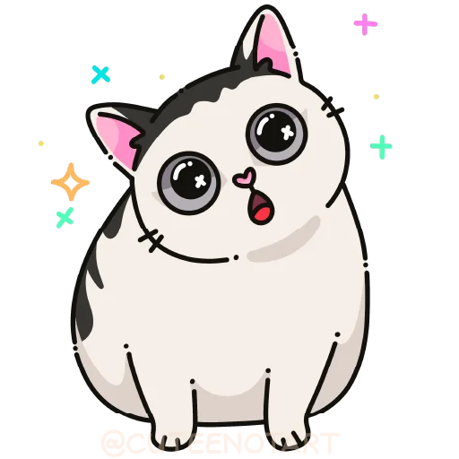 🐱 Стикер «cute cat (no text)» для Telegram