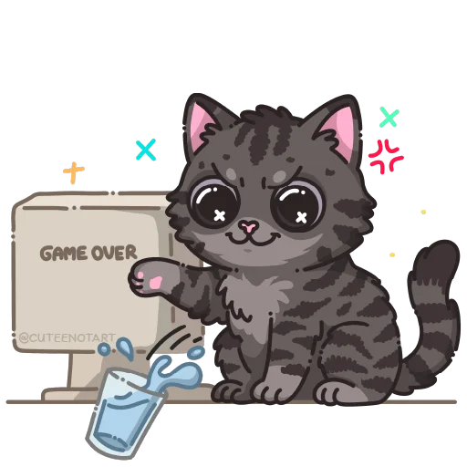 🐱 Стикер «cute cat (no text)» для Telegram