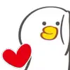 ❤️ Эмодзи «🐤 Cute chick - гусь и цыплёнок» для Telegram