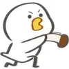 😡 Эмодзи «🐤 Cute chick - гусь и цыплёнок» для Telegram