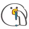 🤤 Эмодзи «🐤 Cute chick - гусь и цыплёнок» для Telegram