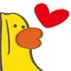 ❤️ Эмодзи «🐤 Cute chick - гусь и цыплёнок» для Telegram