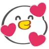 🥰 Эмодзи «🐤 Cute chick - гусь и цыплёнок» для Telegram