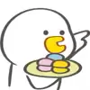 🍪 Эмодзи «🐤 Cute chick - гусь и цыплёнок» для Telegram