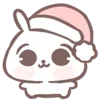 ☁️ Эмодзи «💕 Christmas bunny» для Telegram