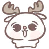 🦌 Эмодзи «💕 Christmas bunny» для Telegram