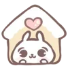🏠 Эмодзи «💕 Christmas bunny» для Telegram