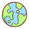 🌏 Эмодзи «Cute Doodle 1» для Telegram