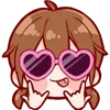 😎 Эмодзи «Cute Girl ()» для Telegram