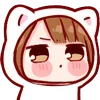 😐 Эмодзи «Cute Girl ()» для Telegram