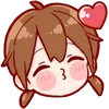 😘 Эмодзи «Cute Girl ()» для Telegram