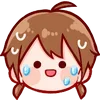 😓 Эмодзи «Cute Girl ()» для Telegram