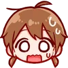 😰 Эмодзи «Cute Girl ()» для Telegram