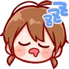 😴 Эмодзи «Cute Girl ()» для Telegram