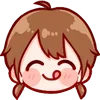 😋 Эмодзи «Cute Girl ()» для Telegram