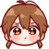 😕 Эмодзи «Cute Girl ()» для Telegram