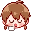 😮‍💨 Эмодзи «Cute Girl ()» для Telegram