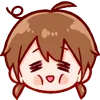 😫 Эмодзи «Cute Girl ()» для Telegram