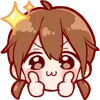 👍 Эмодзи «Cute Girl ()» для Telegram